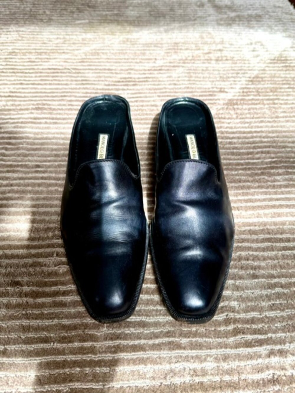 Manolo Blahnik flat mules